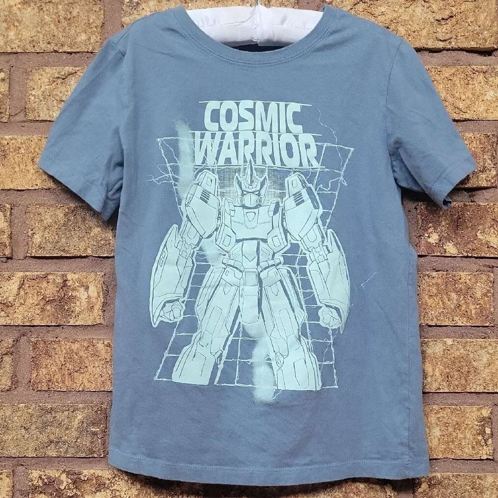 OshKosh B'gosh Blue Cosmic Warrior Tee SIZE 8